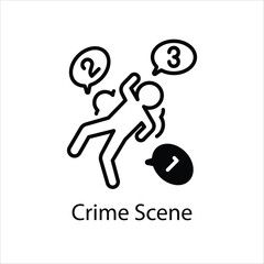 Crime Scene Vector icon
