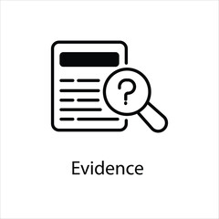 Evidence Vector icon