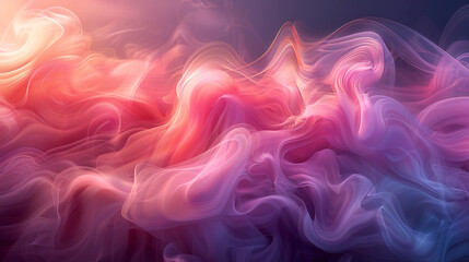 Obraz premium Liquid Smoke Background with Color Ink Motion