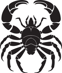 Scorpion Silhouette Vector Illustration White Background