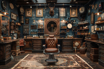 Vintage Barbershop Interior