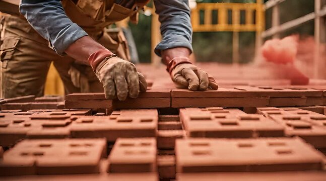Maurer auf der Baustelle