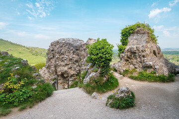 Corfe Castle, Dorset, England Uk