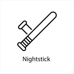 Nightstick Vector icon