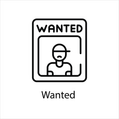 Wanted Vector icon