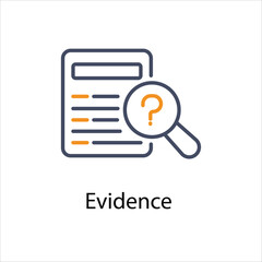 Evidence Vector icon