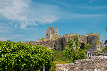 Corfe Castle, Dorset, England Uk