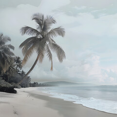 tropical beach. aesthetic neutral . aesthetic images. 