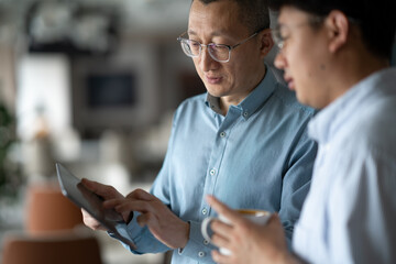 businessman in open office