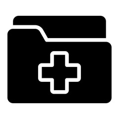 medical history glyph icon