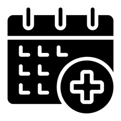 schedule glyph icon