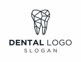 The logo design is about Dental and was created using the Corel Draw 2018 application with a white background.