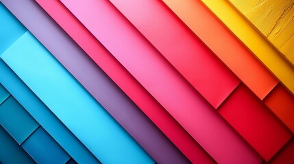 Obraz premium Colorful abstract geometric background. Generative ai