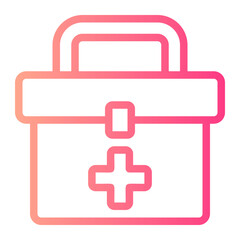 first aid kit gradient icon