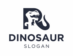 The logo design is about Dinosaur and was created using the Corel Draw 2018 application with a white background.
