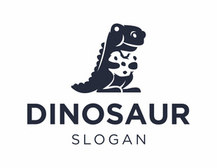 The logo design is about Dinosaur and was created using the Corel Draw 2018 application with a white background.
