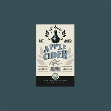 apple cider label, cider label design, Apple Cider template vector, apple engraving, hard cider
