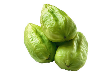 Fototapeta premium Chayote isolated on transparent background