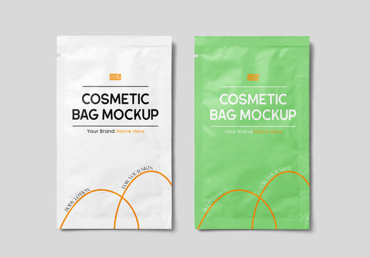 Cosmetic Sample Sachet Mockups