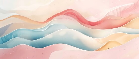 A minimal wavy background with pastel colors.