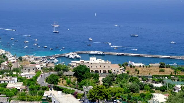 Port of Capri, Porto turistico di Capri, Italy.