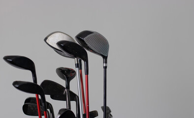 set of golf clubs, golf, golfing, summer sport, summer time