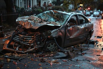 Severe car accident generative ai