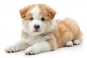 Fototapeta premium Golden retriever puppy isolated on white
