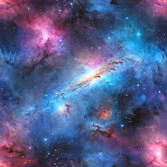 Obraz premium 4k seamless galaxy texture