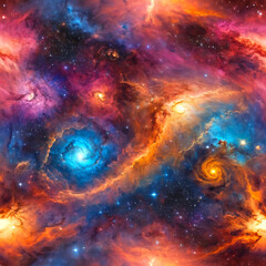 Obraz na płótnie Canvas 4k seamless galaxy texture