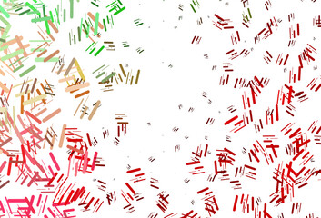 Light Green, Red vector texture with colorful lines.