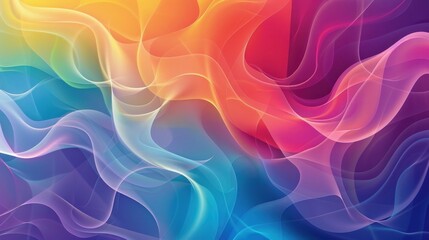 Panoramic abstract web background colorful gradient - Vector illustration