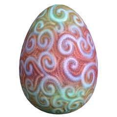 Easter Egg Realistic isolated 3d rendered illustration