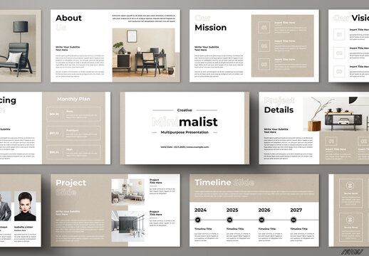 Creative Minimal Presentation Template