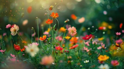 Flowers of exquisite beauty scattered across the natural world