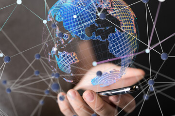 conference Digital Network and data concept 3d