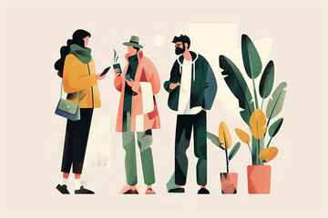vector illustration art creative illustration minimalistic