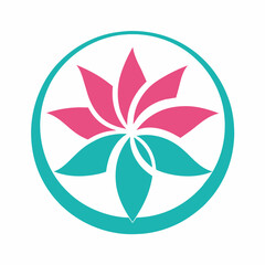 abstract flower logo