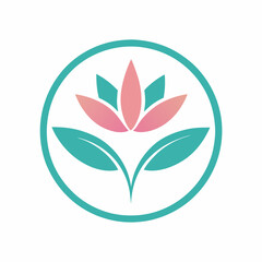 abstract flower logo