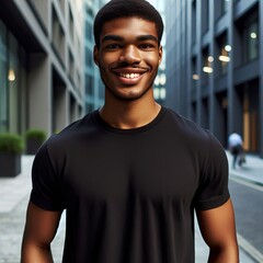 Fototapeta premium Blank cool tshirt mockup