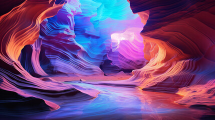 Psychedelic xray layers canyon