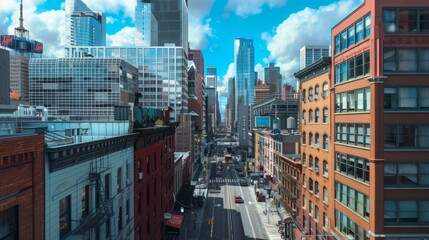 Fototapeta premium photo of city, unreal engine, AI generative