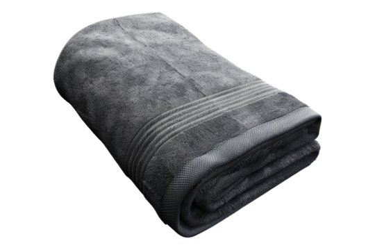 Sporty elegance towel isolated on transparent background