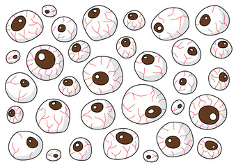 eye design and pattern on white background illustration vector
