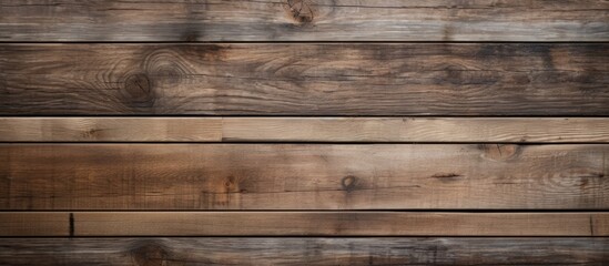 Naklejka premium An aged wooden wall displaying a close up of vintage planks The background is composed of weathered panels showcasing its natural texture Copy space image
