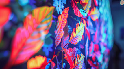 A close-up of a high-resolution LED display, capturing the vibrant colors and intricate details of a virtual reality simulation.