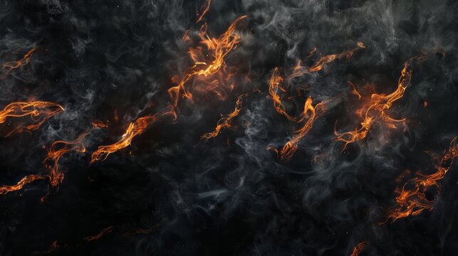 Black grudge flame background.