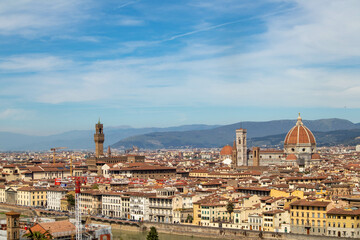 Obraz premium Firenze vista dal piazzale Michelangelo, Toscana