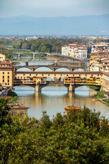 Obraz premium Ponte Vecchio, città di Firenze, Toscana