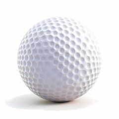 Field Hockey Ball icon, 3D render, white background, generative AI